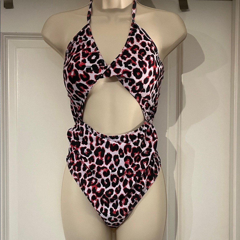Leopard Print Kids Swimwear